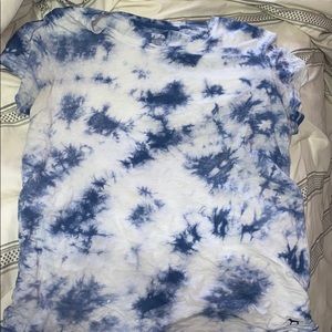 PINK Blue And White “Tye Die” T-shirt